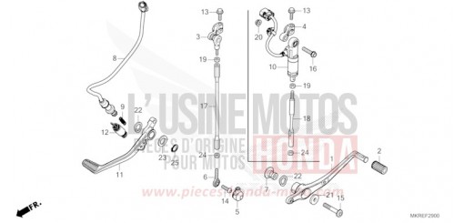 PEDALE CBR1000STR de 2024